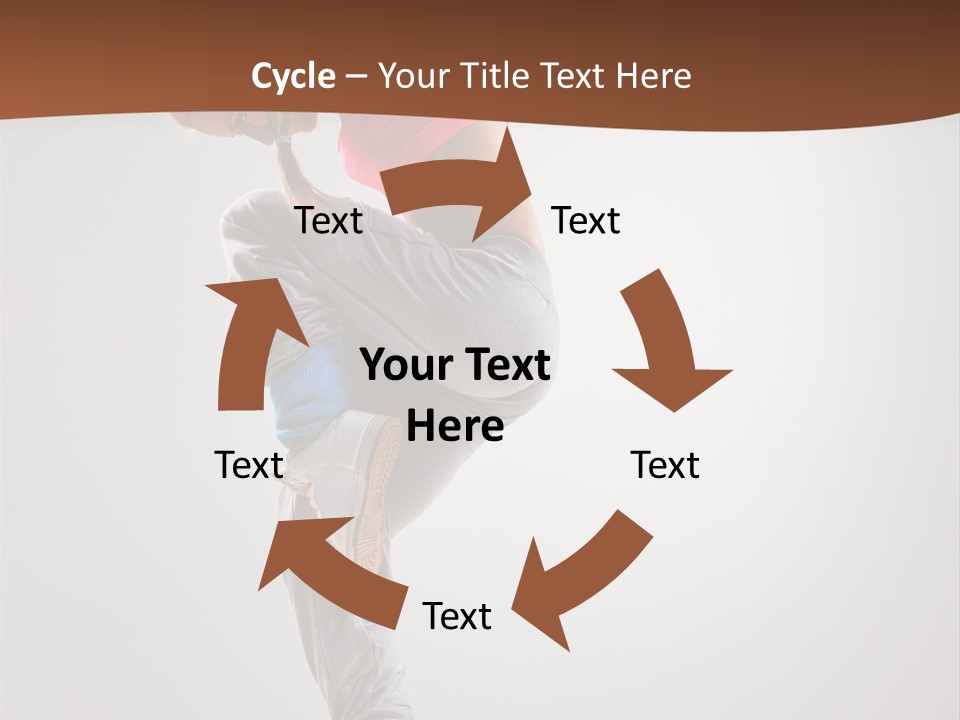 Teenager Pose Flexibility PowerPoint Template