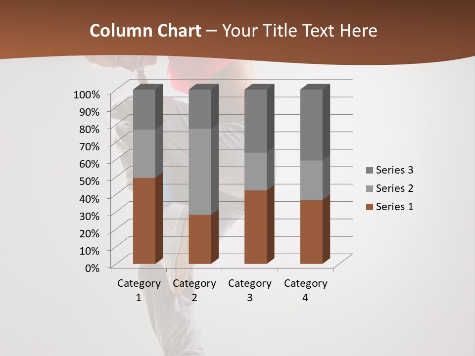 Teenager Pose Flexibility PowerPoint Template