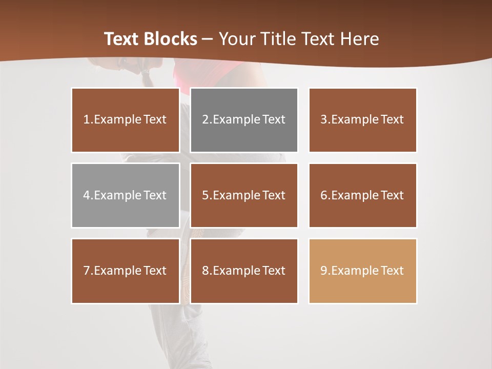 Teenager Pose Flexibility PowerPoint Template