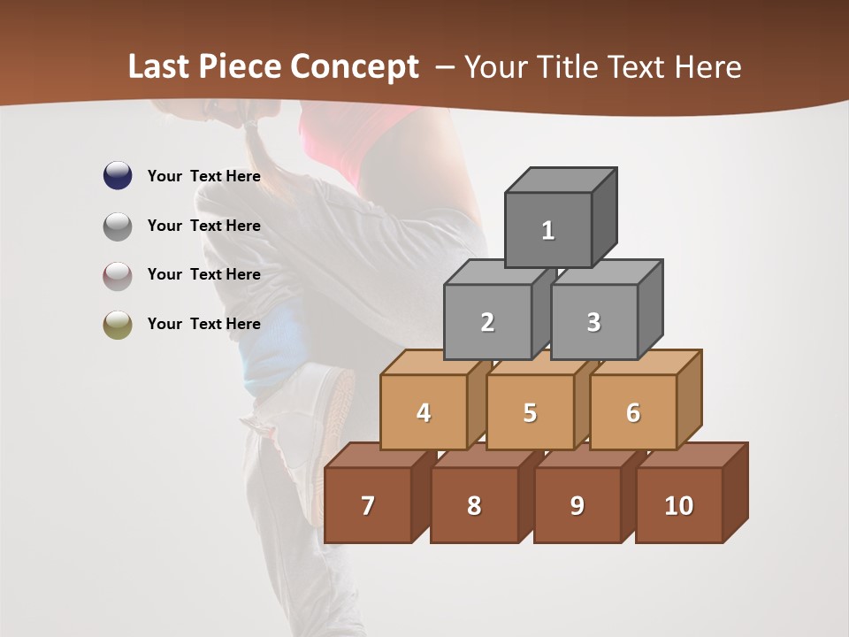 Teenager Pose Flexibility PowerPoint Template