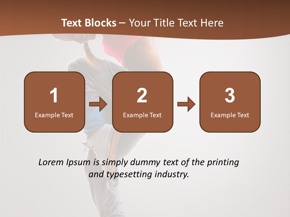 Teenager Pose Flexibility PowerPoint Template