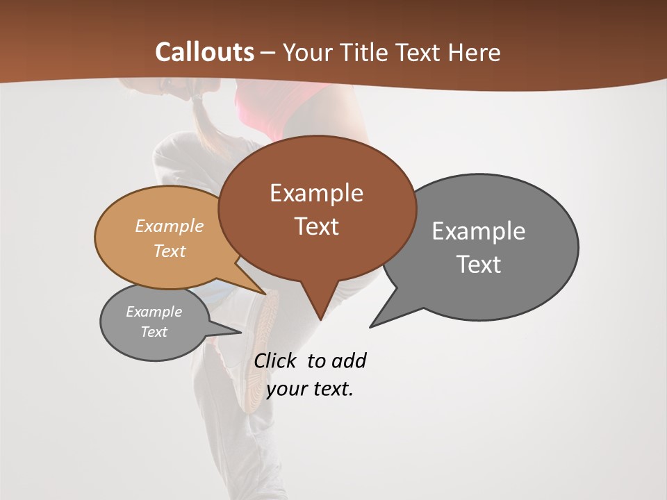 Teenager Pose Flexibility PowerPoint Template