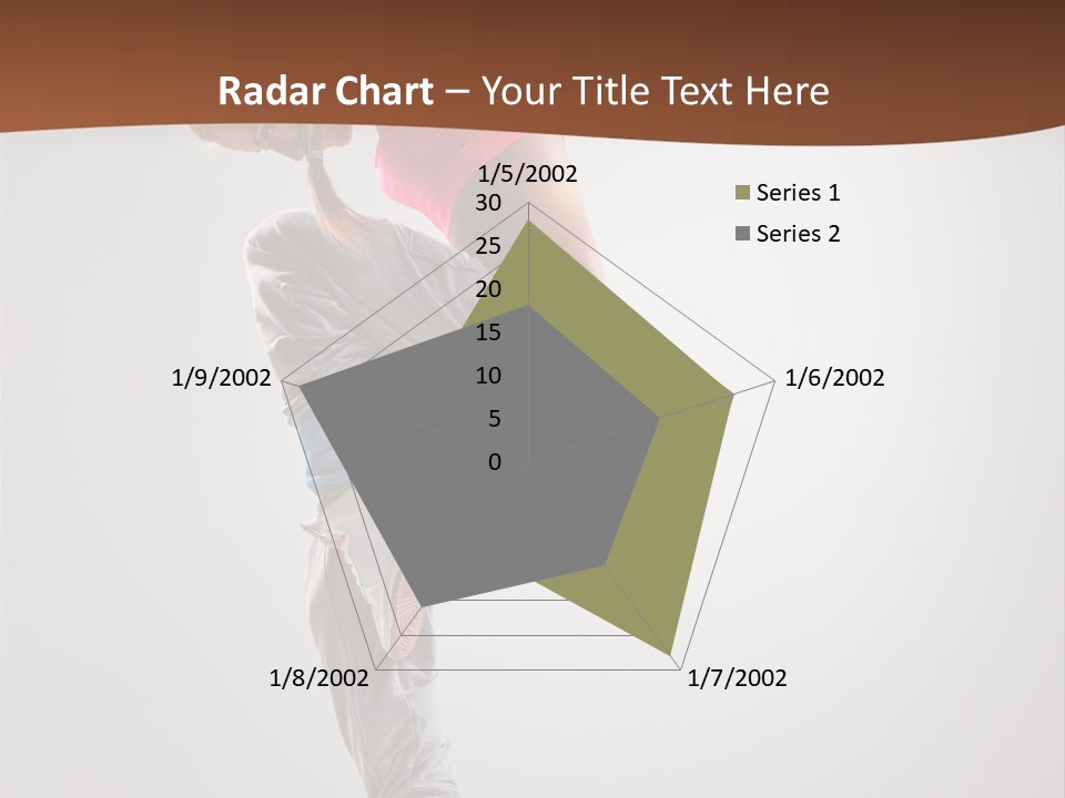 Teenager Pose Flexibility PowerPoint Template