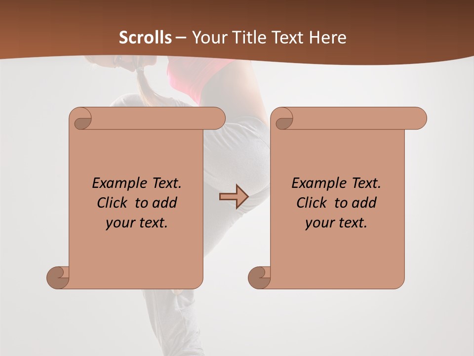 Teenager Pose Flexibility PowerPoint Template