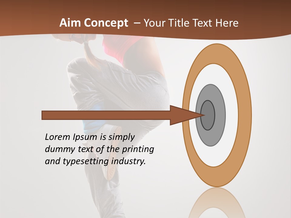 Teenager Pose Flexibility PowerPoint Template