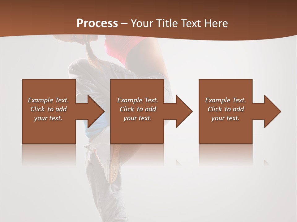 Teenager Pose Flexibility PowerPoint Template