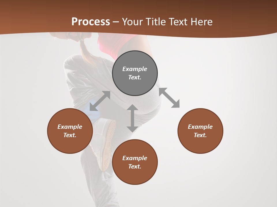 Teenager Pose Flexibility PowerPoint Template
