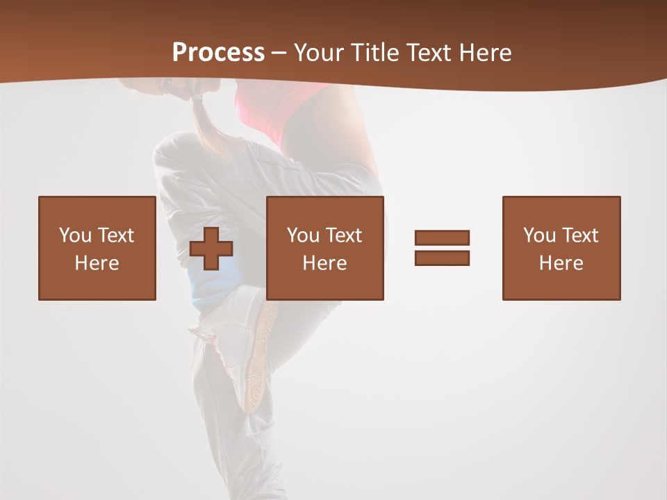 Teenager Pose Flexibility PowerPoint Template
