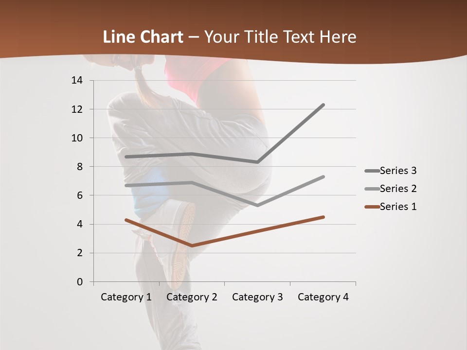 Teenager Pose Flexibility PowerPoint Template
