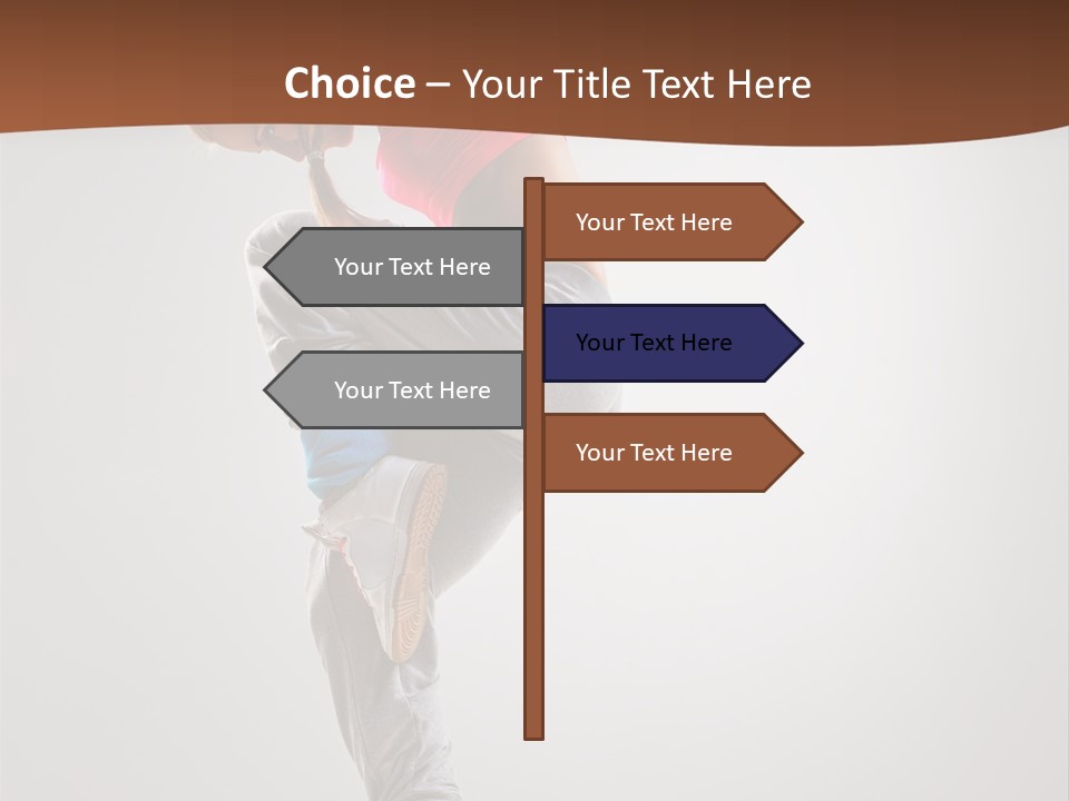 Teenager Pose Flexibility PowerPoint Template