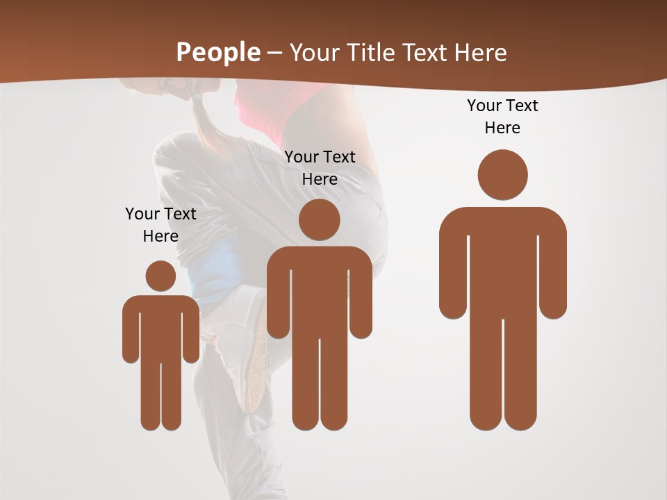 Teenager Pose Flexibility PowerPoint Template