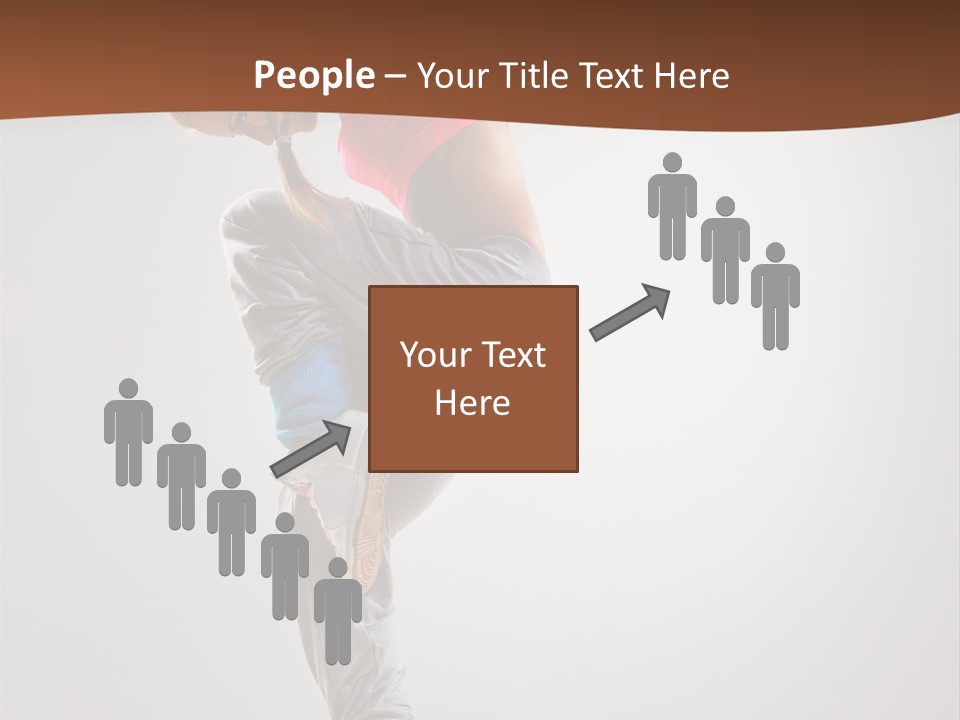 Teenager Pose Flexibility PowerPoint Template