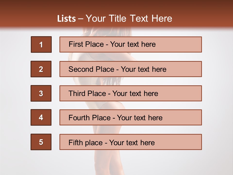 Grace Fashion Leotard PowerPoint Template