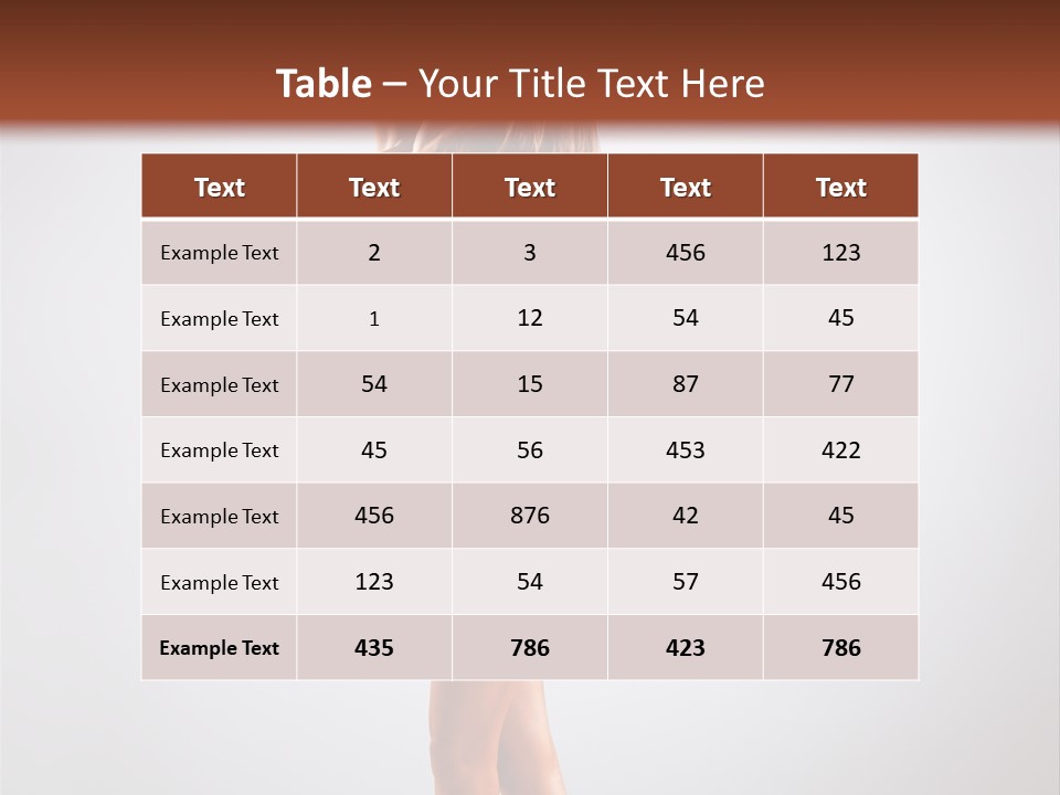 Grace Fashion Leotard PowerPoint Template