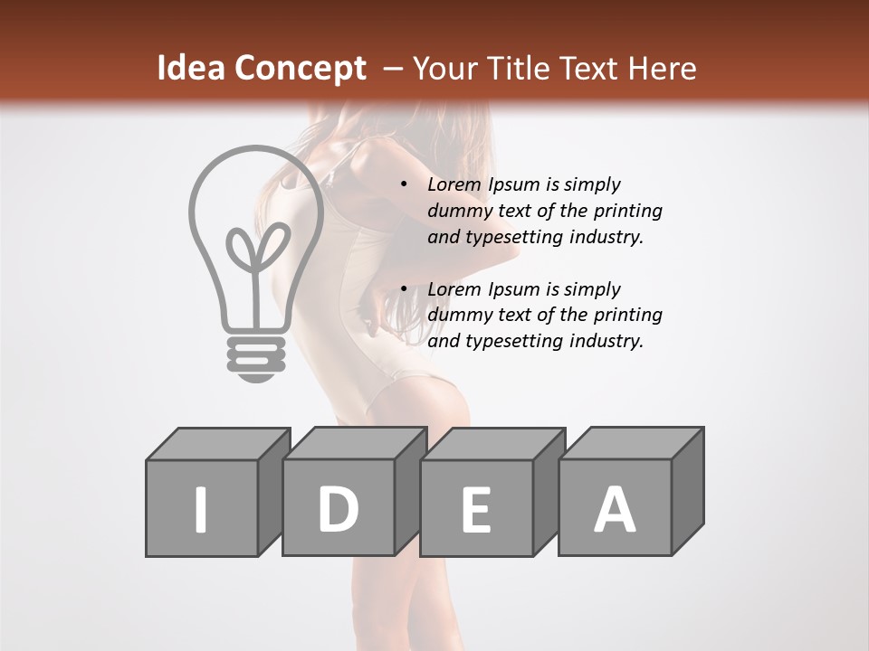 Grace Fashion Leotard PowerPoint Template