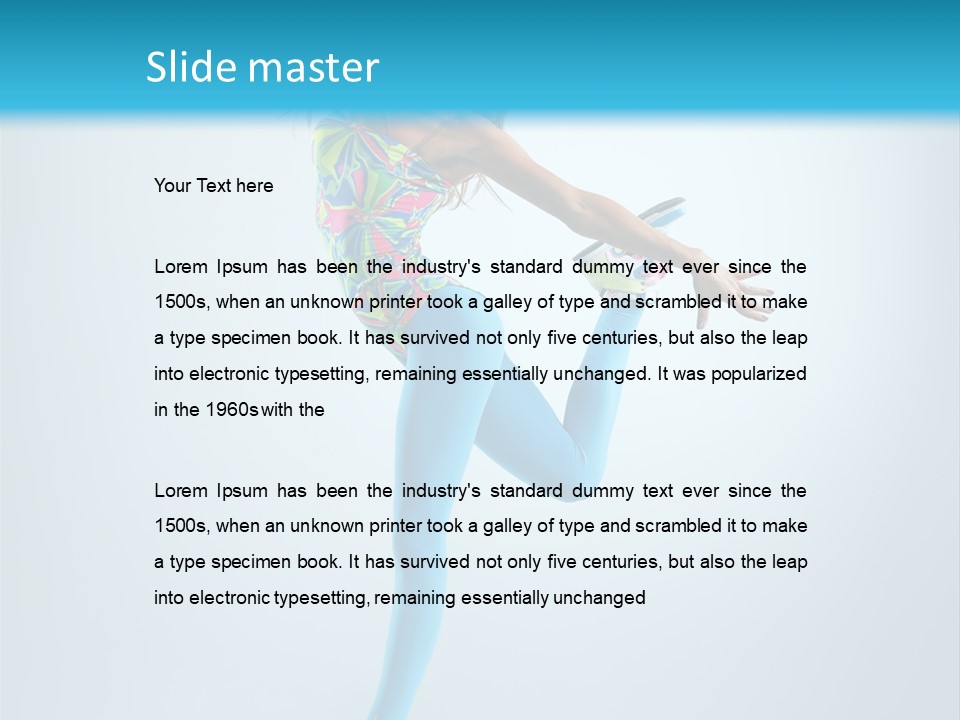 Active Sporty Fashion PowerPoint Template