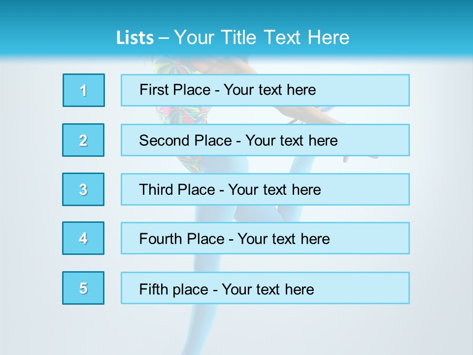 Active Sporty Fashion PowerPoint Template