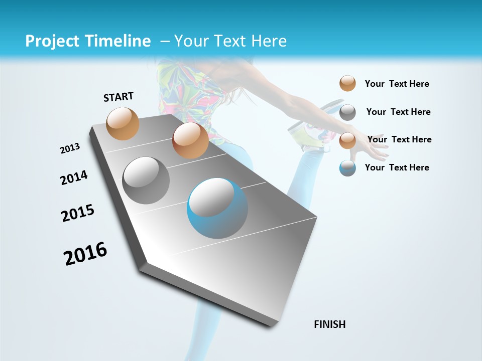 Active Sporty Fashion PowerPoint Template