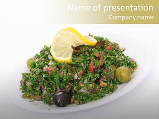 Delicious Lebanese Fork PowerPoint Template