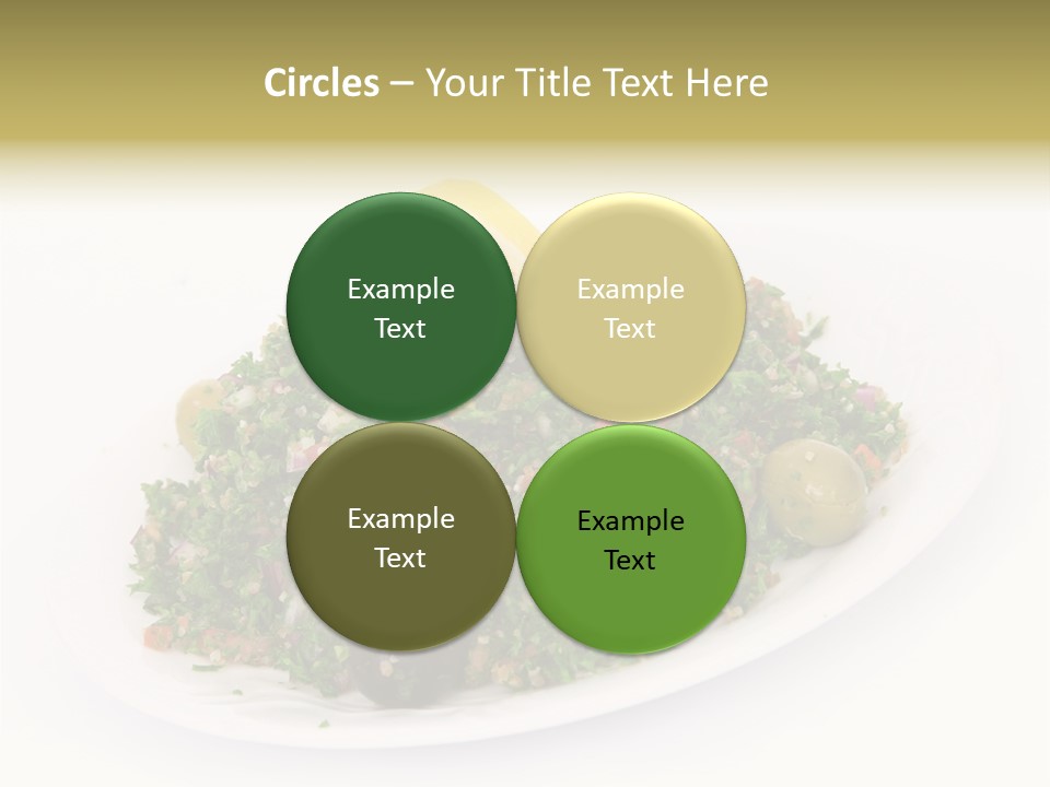Delicious Lebanese Fork PowerPoint Template