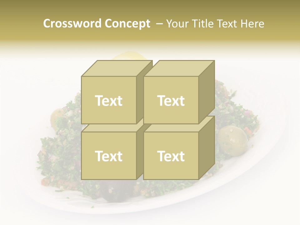 Delicious Lebanese Fork PowerPoint Template