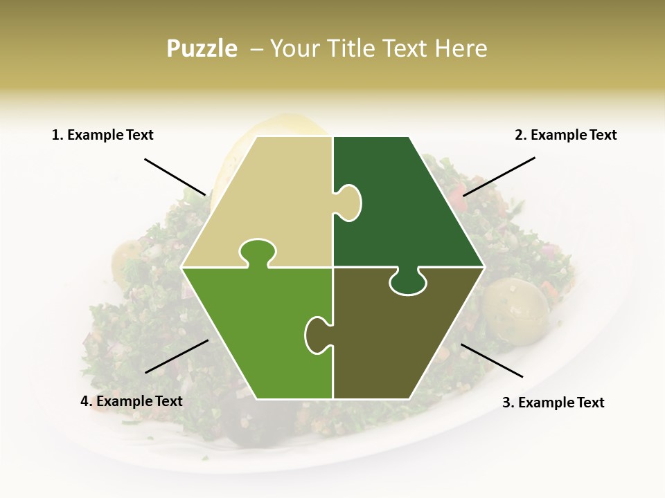 Delicious Lebanese Fork PowerPoint Template