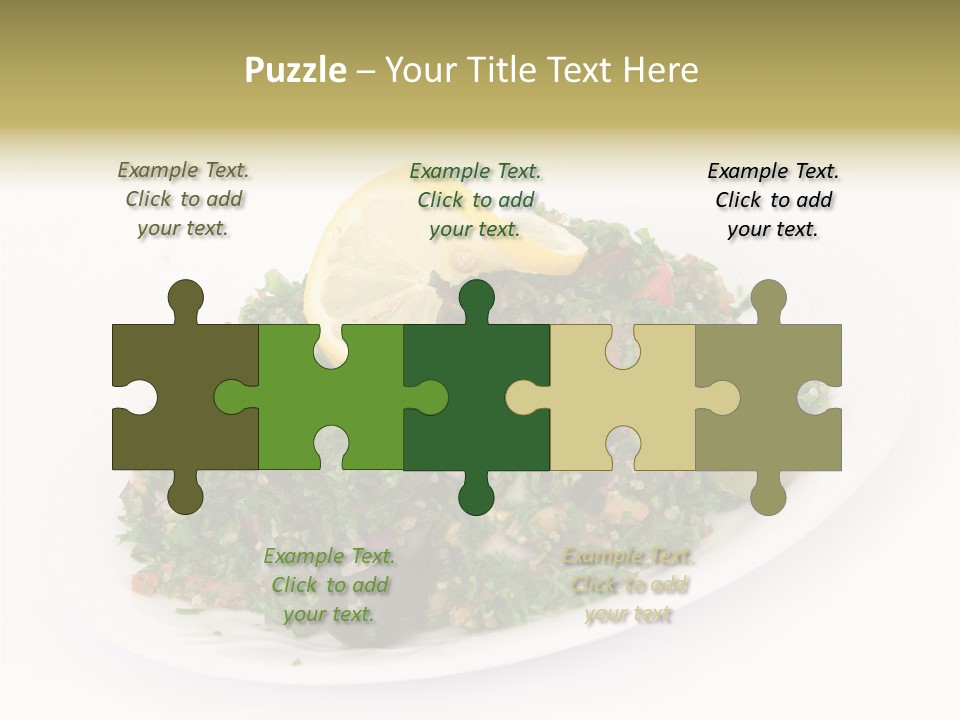 Delicious Lebanese Fork PowerPoint Template
