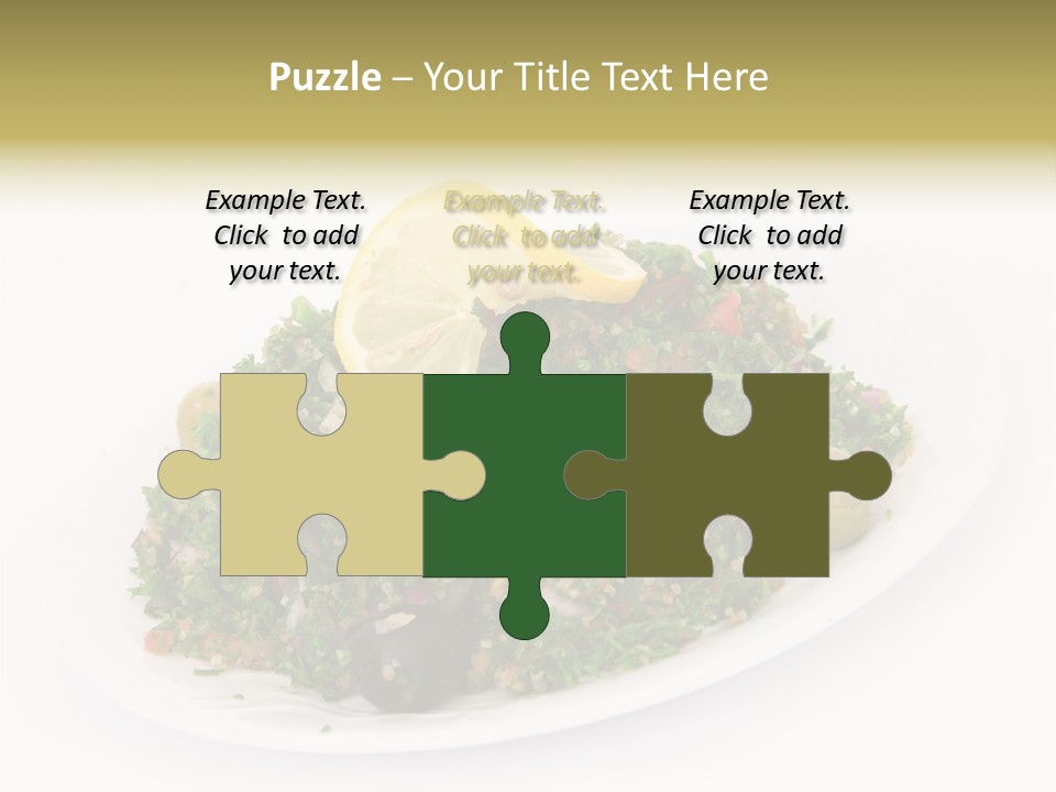 Delicious Lebanese Fork PowerPoint Template