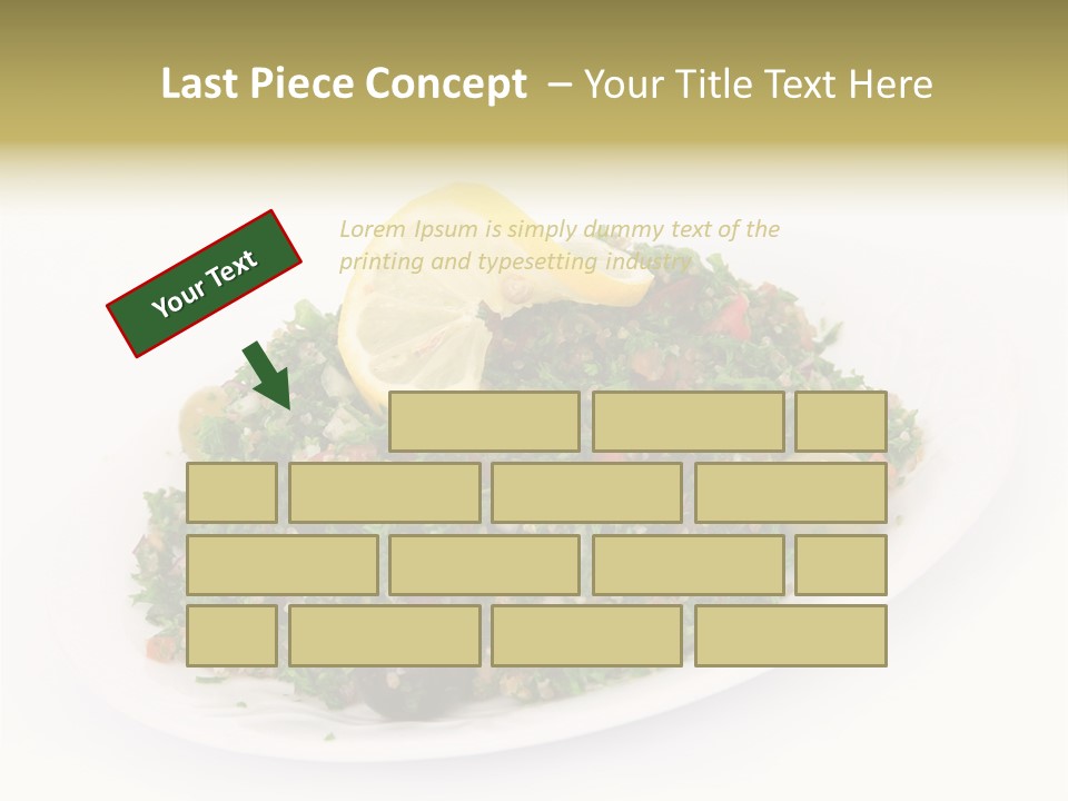 Delicious Lebanese Fork PowerPoint Template