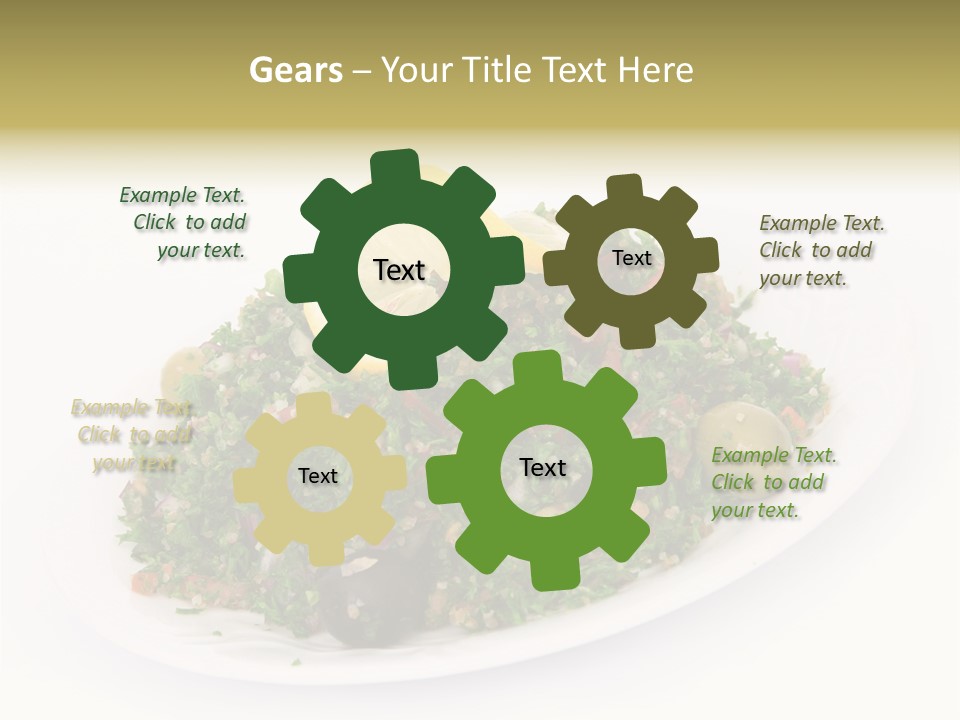 Delicious Lebanese Fork PowerPoint Template