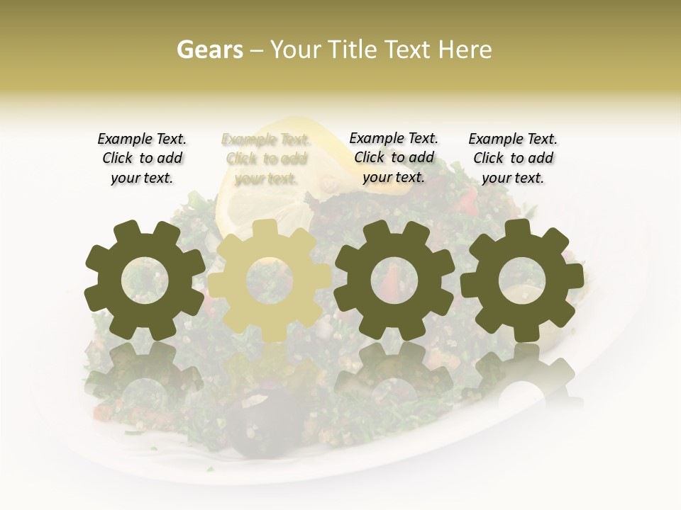 Delicious Lebanese Fork PowerPoint Template