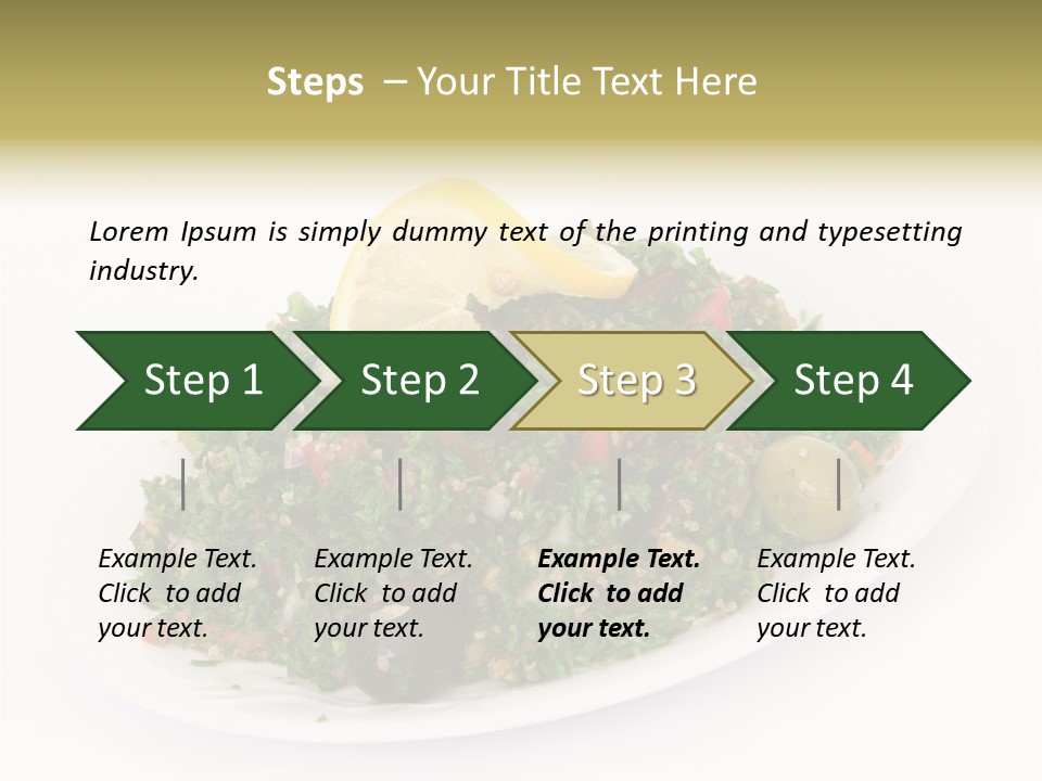 Delicious Lebanese Fork PowerPoint Template