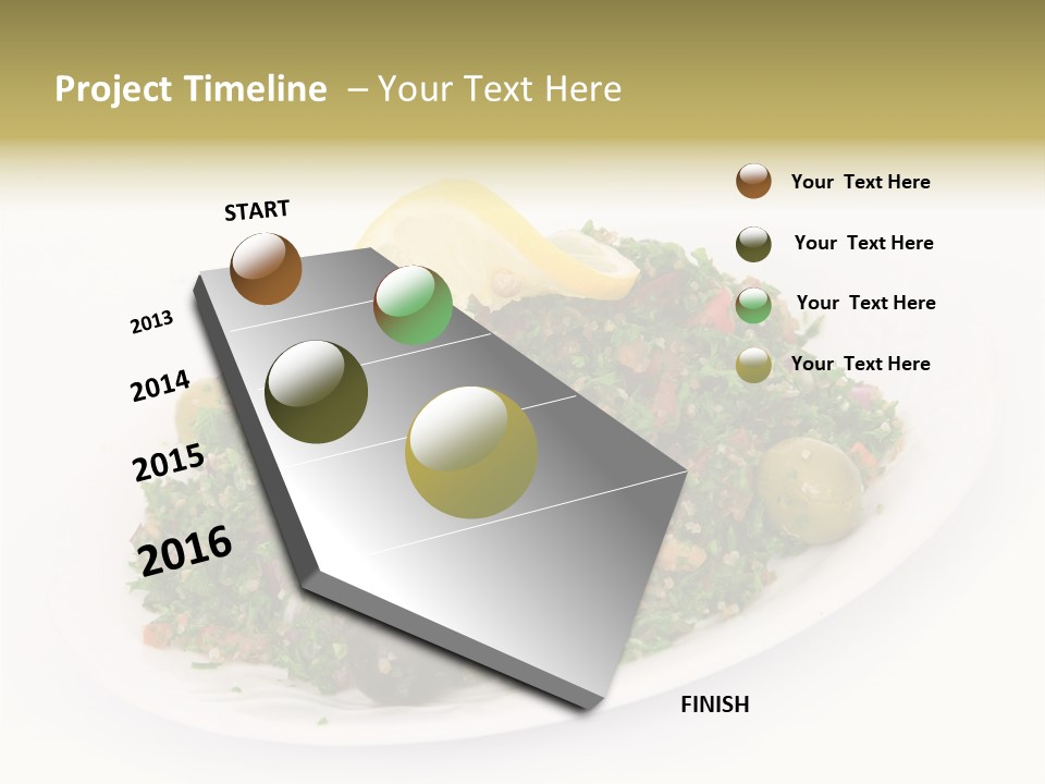 Delicious Lebanese Fork PowerPoint Template