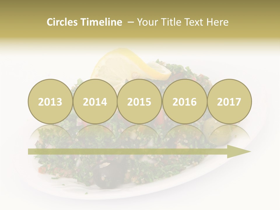 Delicious Lebanese Fork PowerPoint Template