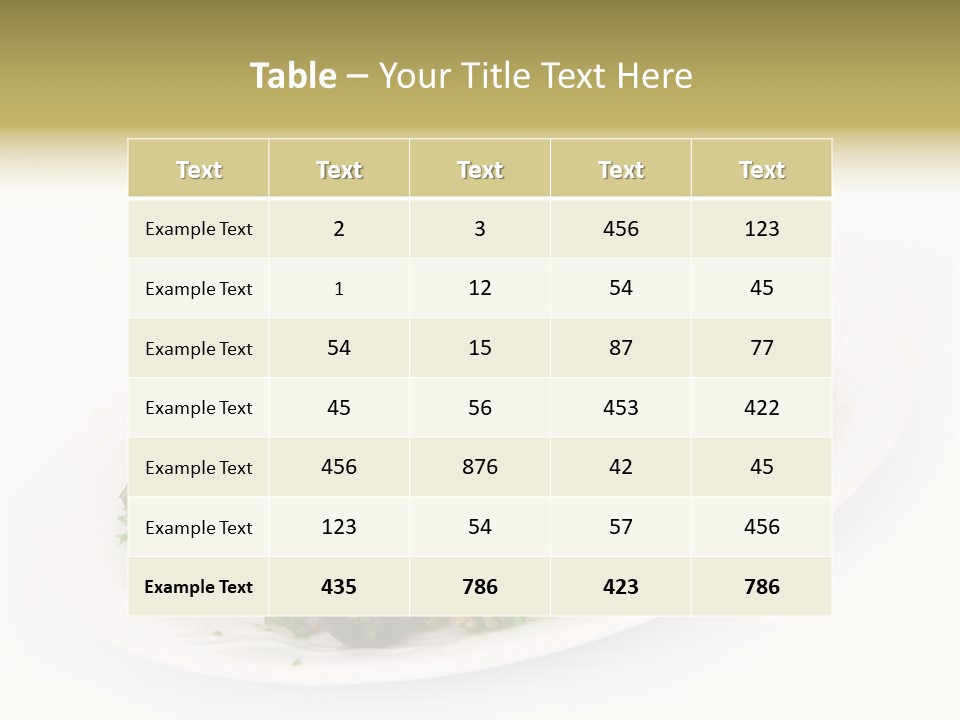 Delicious Lebanese Fork PowerPoint Template