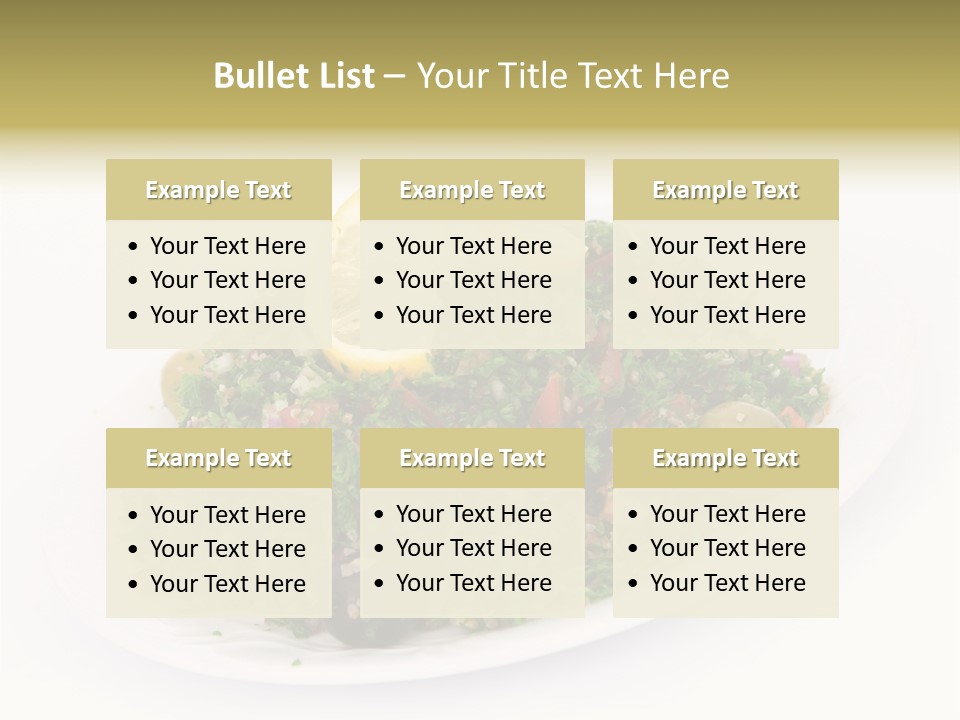 Delicious Lebanese Fork PowerPoint Template