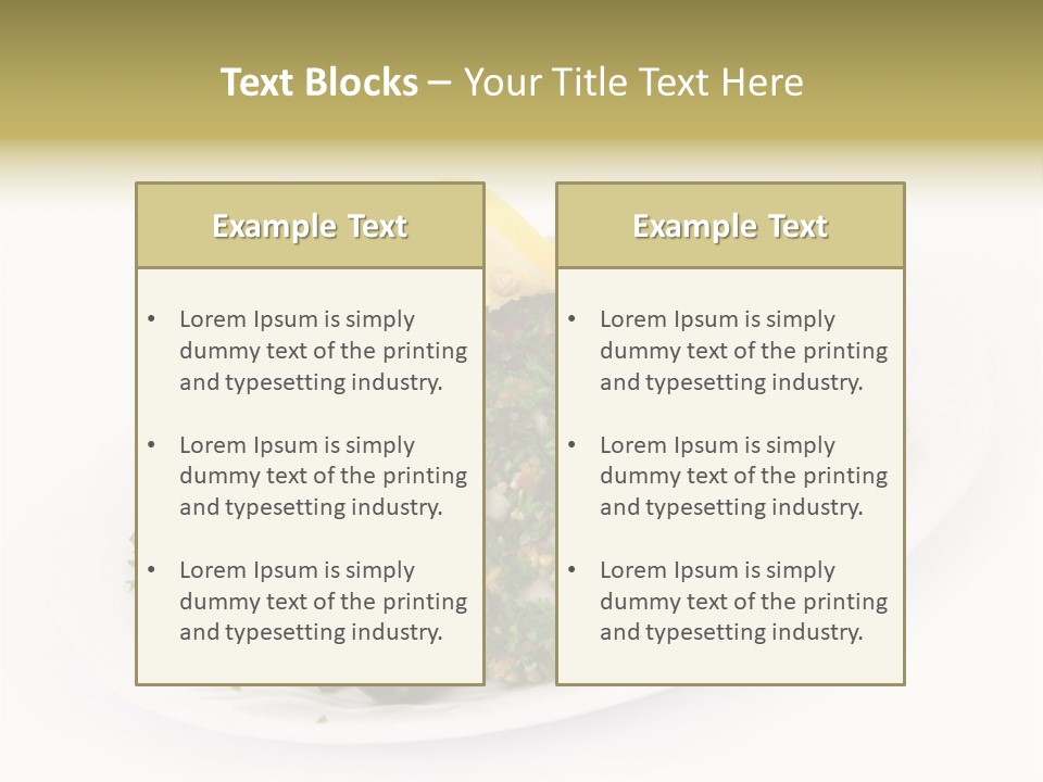 Delicious Lebanese Fork PowerPoint Template