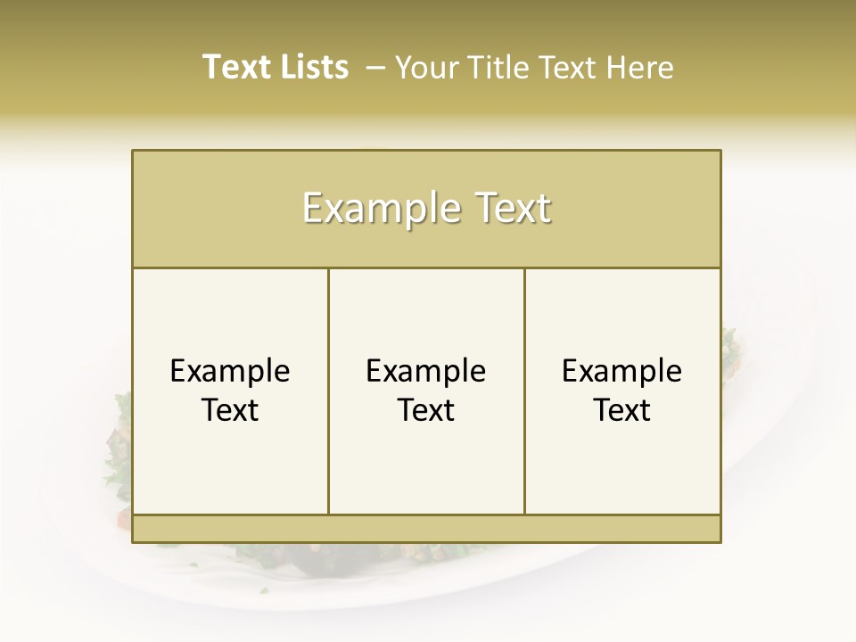 Delicious Lebanese Fork PowerPoint Template
