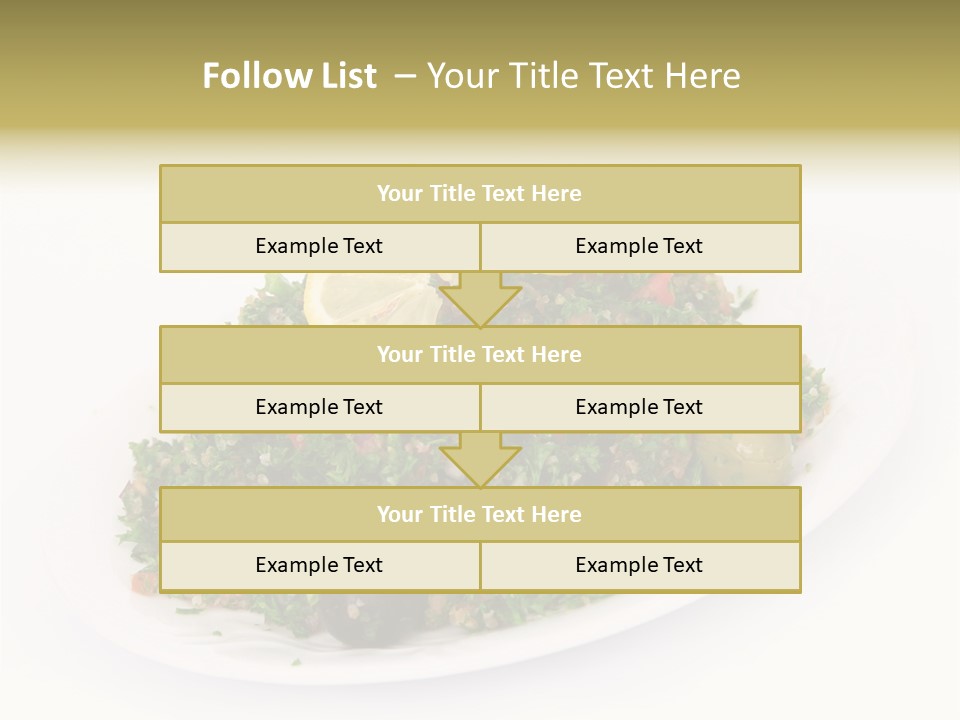 Delicious Lebanese Fork PowerPoint Template
