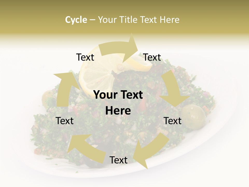 Delicious Lebanese Fork PowerPoint Template