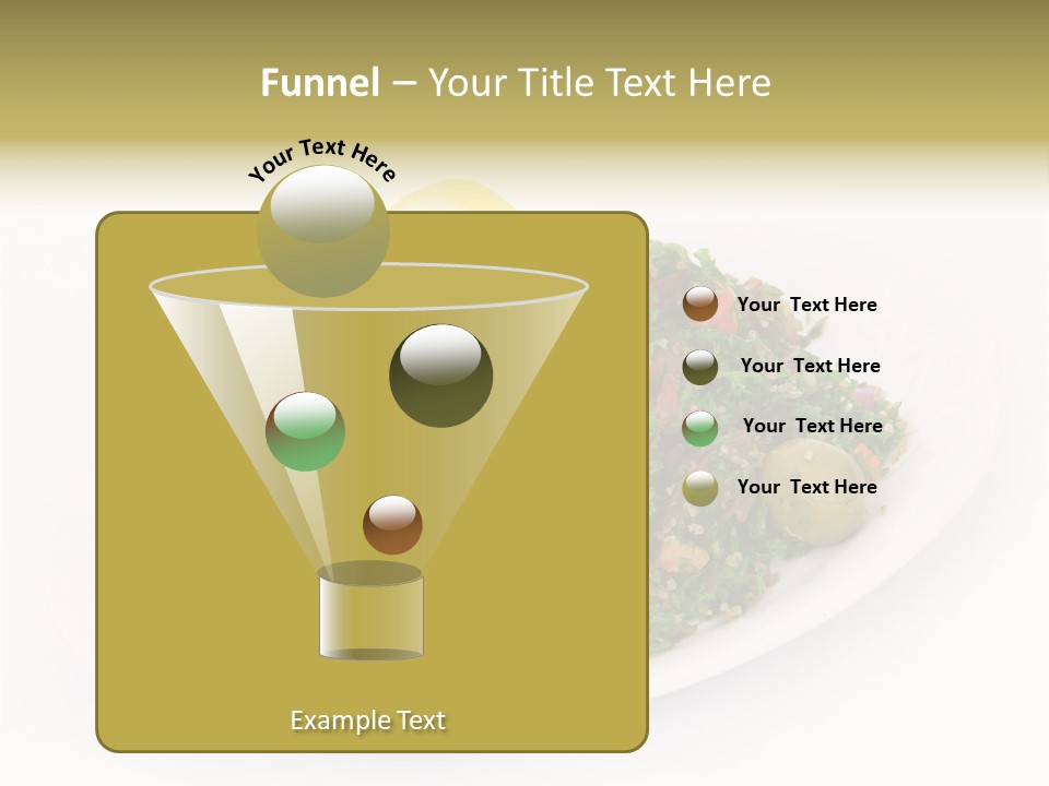 Delicious Lebanese Fork PowerPoint Template