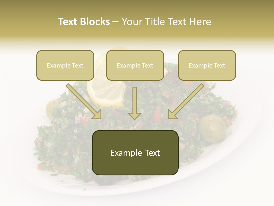 Delicious Lebanese Fork PowerPoint Template