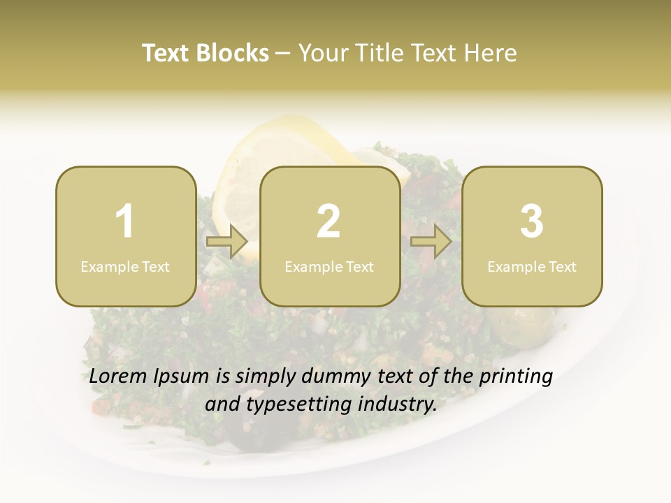 Delicious Lebanese Fork PowerPoint Template