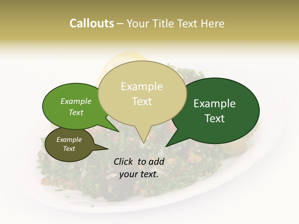 Delicious Lebanese Fork PowerPoint Template