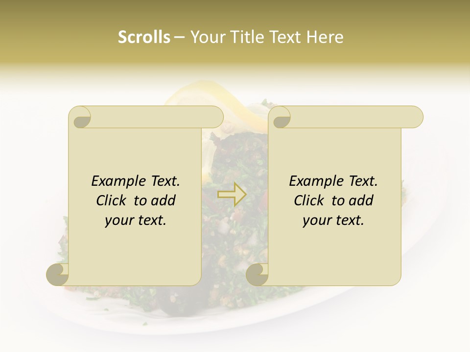 Delicious Lebanese Fork PowerPoint Template