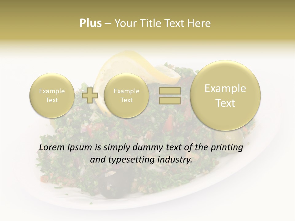 Delicious Lebanese Fork PowerPoint Template