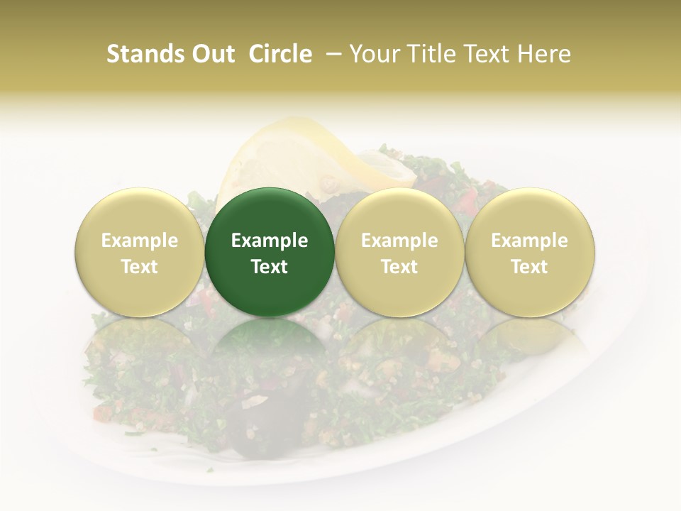 Delicious Lebanese Fork PowerPoint Template