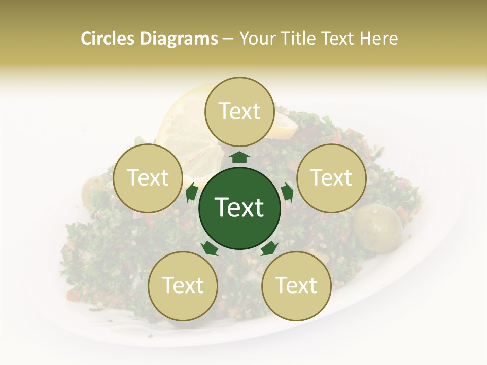 Delicious Lebanese Fork PowerPoint Template