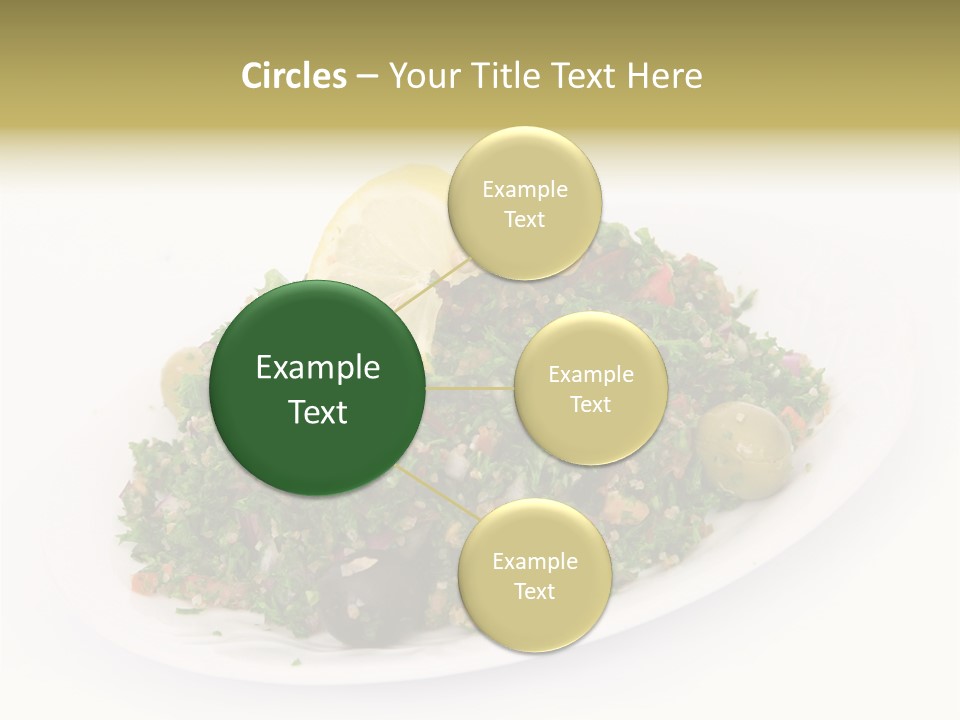 Delicious Lebanese Fork PowerPoint Template