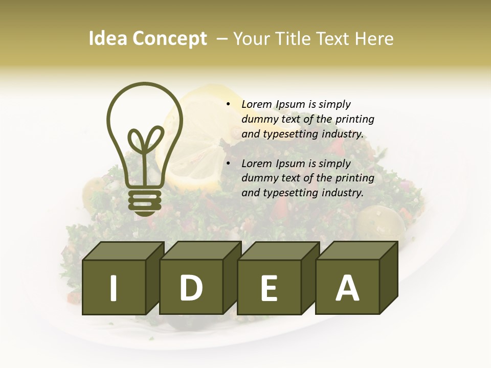 Delicious Lebanese Fork PowerPoint Template